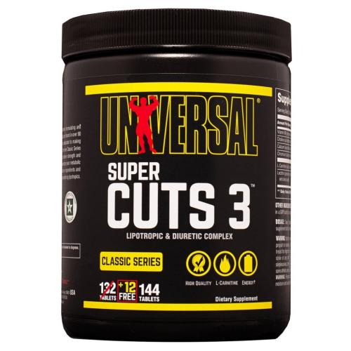 Энимал Комплекс для сжигания жира Universal Nutrition Super Cuts 3, 144 таблетки (Animal, Жиросжигатели)