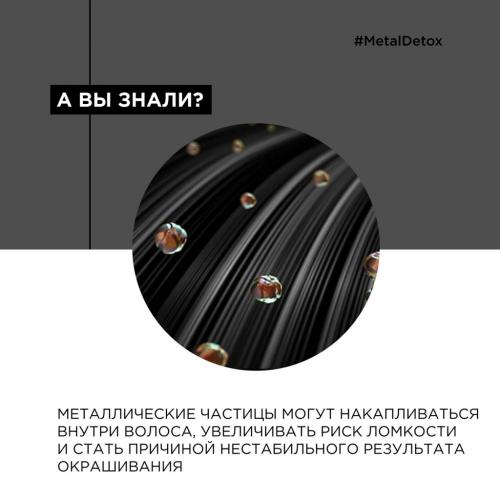 Лореаль Профессионель Премиальный набор для окрашенных волос (шампунь 300 мл + маска 250 мл) (L'Oreal Professionnel, Уход за волосами, Metal Detox), фото-3