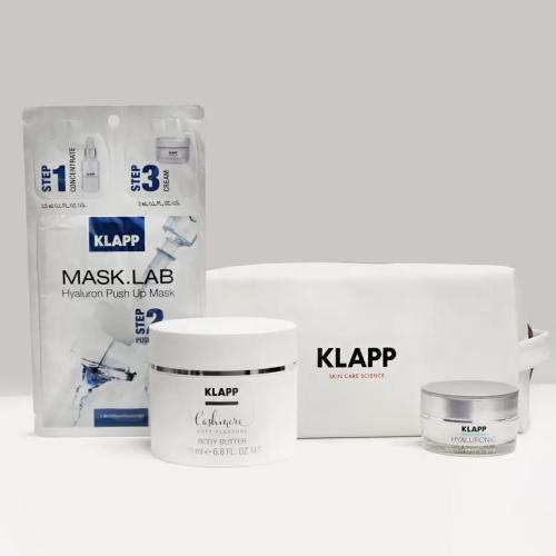 Клапп Набор: экспресс-уход Hyaluron + масло для тела 200 мл (Klapp, Mask.Lab)