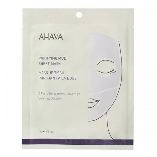 Ахава Очищающая тканевая маска для лица Purifying Mud Sheet Mask, 18 г (Ahava, Mineral mud masks)