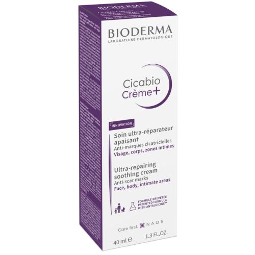 Биодерма Восстанавливающий и успокаивающий крем для лица и тела Creme+, 40 мл (Bioderma, Cicabio), фото-3