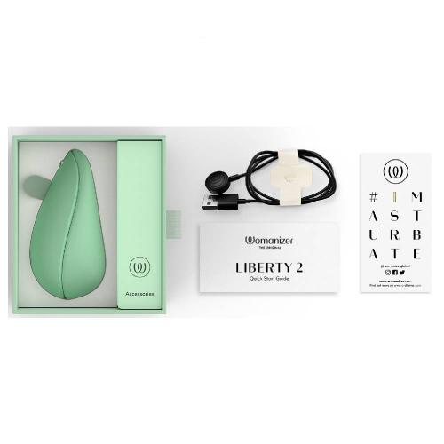 Вуманайзер Бесконтактный клиторальный стимулятор Liberty 2, серо-зеленый (Womanizer, Liberty), фото-8