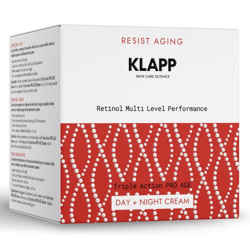 Клапп Крем &quot;День + ночь&quot; Triple Action Pro Age Day + Night, 50 мл (Klapp, Multi Level Performance, Retinol), фото-2