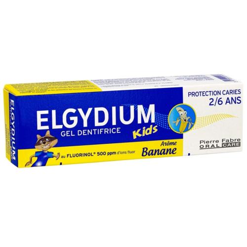 Эльгидиум Зубная паста-гель с ароматом банана для детей от 2 до 6 лет, 50 мл (Elgydium, )