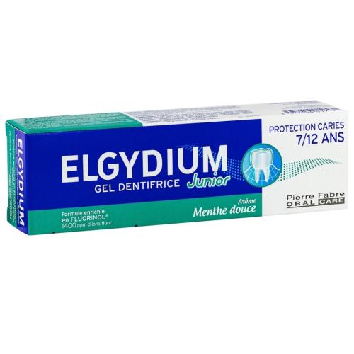 Эльгидиум Зубная паста-гель с ароматом мяты для взрослых и детей 7+, 50 мл (Elgydium, )