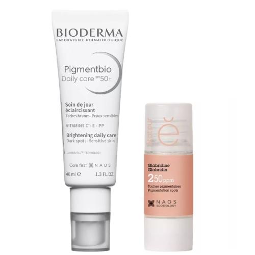 Биодерма Набор: Bioderma дневной крем Pigmentbio SPF50 40 мл + Etat Pur сыворотка с глабридином 15 мл (Bioderma, Pigmentbio)