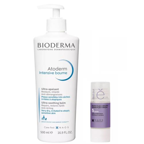 Биодерма Набор: Bioderma бальзам Atoderm Ultra 500 мл + Etat Pur сыворотка с пептид-4 и про-коллагеном 15 мл (Bioderma, Atoderm)