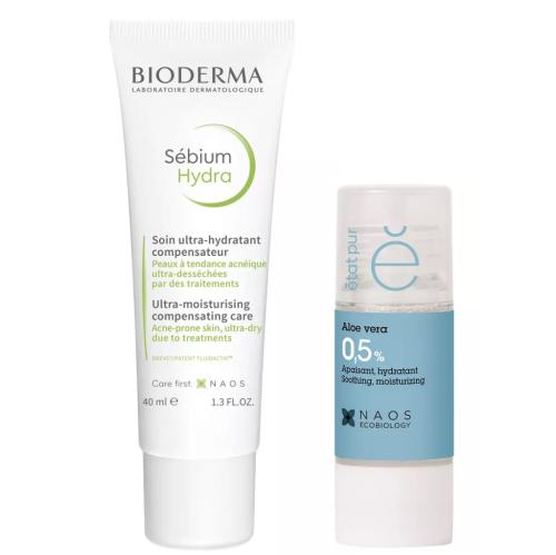 Биодерма Набор: Bioderma крем Sébium Hydra 40 мл + Etat Pur сыворотка с алоэ вера 15 мл (Bioderma, Sebium)