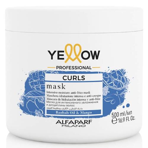 Еллоу Профешнл Маска для интенсивного увлажнения кудрявых и въющихся волос, 500 мл (Yellow Professional, Curls), фото-2