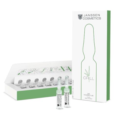 Янсен Косметикс Успокаивающий ампульный концентрат CBD Calming Fluid, 7 х 2 мл (Janssen Cosmetics, Ампульные концентраты)