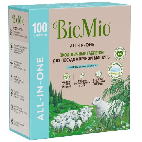 БиоМио Экологичные таблетки для посудомоечной машины Bio-Tabs All-in-One с эфирным маслом эвкалипта, 100 шт (BioMio, Посуда), фото-12