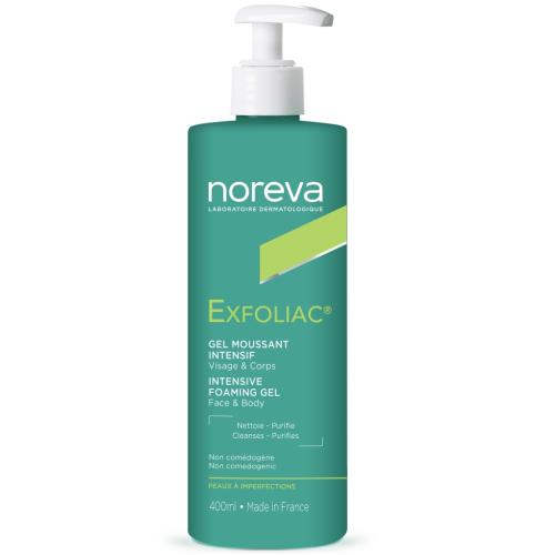 Норева Интенсивный пенящийся гель для лица и тела, 400 мл (Noreva, Exfoliac)