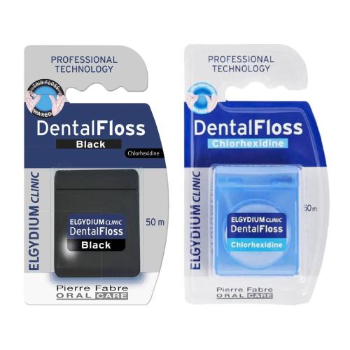 Эльгидиум Набор зубных нитей, 2 х 50 м (Elgydium, DentalFloss)