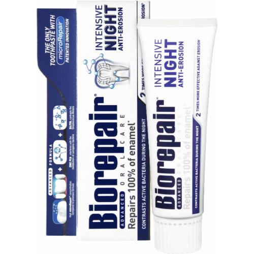 Биорепейр Набор зубных паст &quot;Защита и блеск&quot; (Pro White 75 мл + Intensive Night Repair 75 мл) (Biorepair, Отбеливание и лечение), фото-3