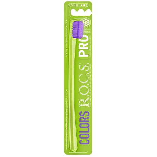 Рокс Зубная щетка Colors, средняя (R.O.C.S, R.O.C.S. PRO)