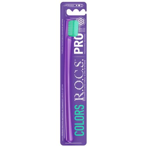 Рокс Зубная щетка Colors, средняя (R.O.C.S, R.O.C.S. PRO), фото-2
