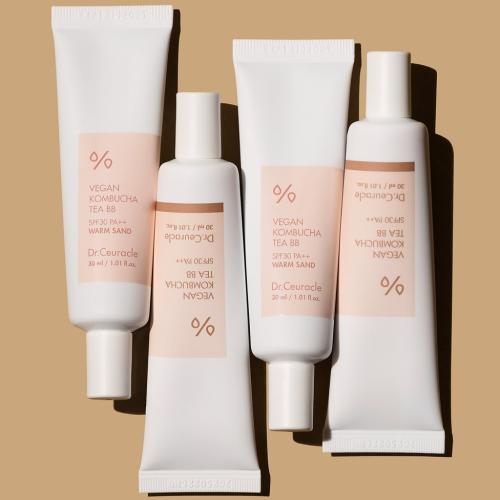 Доктор Сьюрикл Веганский BB-крем с чаем комбуча SPF30 PA+++ золотистый, 30 мл (Dr. Ceuracle, Vegan Kombucha), фото-7