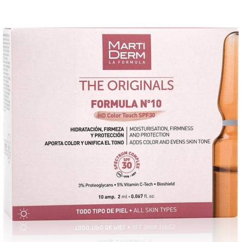 Мартидерм Ампулы «Формула №10 HD Color Touch SPF30», 10 х 2 мл (Martiderm, Originals)