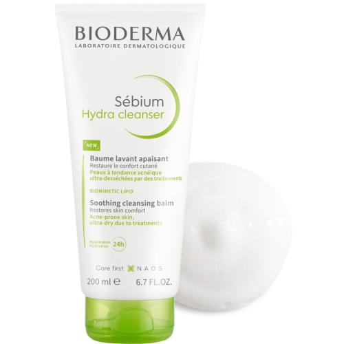 Биодерма Успокаивающий очищающий бальзам Hydra, 200 мл (Bioderma, Sebium)