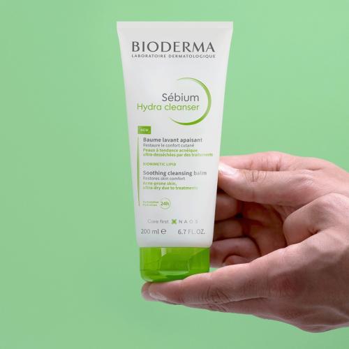 Биодерма Успокаивающий очищающий бальзам Hydra, 200 мл (Bioderma, Sebium), фото-2