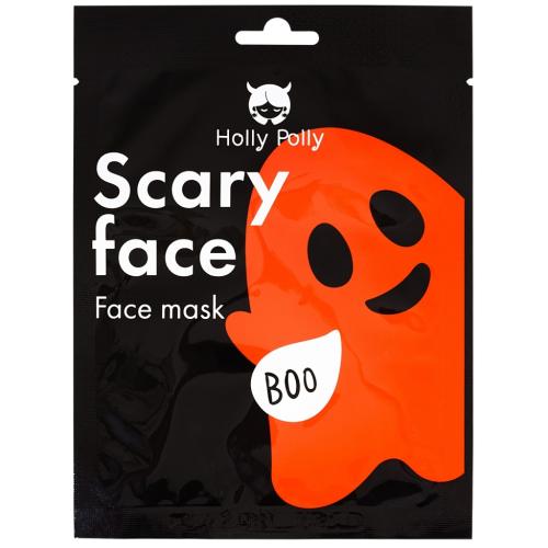 Холли Полли Увлажняющая и питающая тканевая маска для лица Scary Face Mask на кремовой основе, 22 г (Holly Polly, Hollyween)