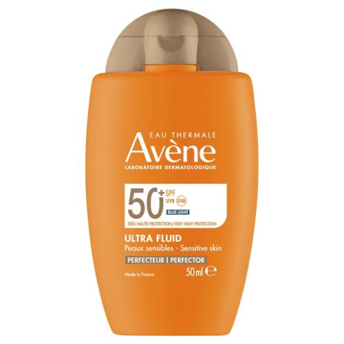 Авен Ультралегкий солнцезащитный флюид-перфектор для лица SPF 50+, 50 мл (Avene, Suncare)