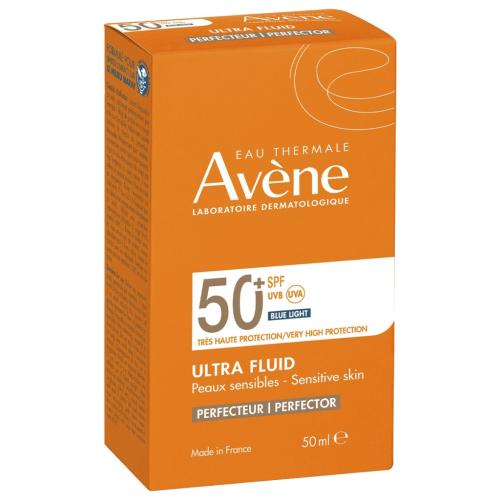 Авен Ультралегкий солнцезащитный флюид-перфектор для лица SPF 50+, 50 мл (Avene, Suncare), фото-2