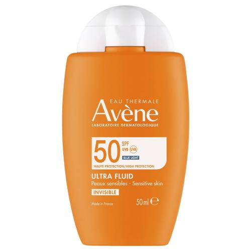 Авен Ультралегкий солнцезащитный невидимый флюид для лица SPF 50, 50 мл (Avene, Suncare)