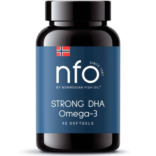 Норвегиан Фиш Ойл Комплекс Omega-3 Strong DHA, 90 капсул х 1007 мг (Norwegian Fish Oil, Омега 3)