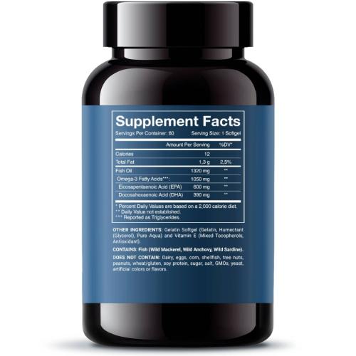 Норвегиан Фиш Ойл Комплекс Omega-3 Ultima, 60 капсул (Norwegian Fish Oil, Омега 3), фото-2