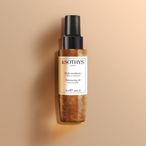 Сотис Париж Мерцающее масло-спрей для тела и волос, 100 мл (Sothys Paris, Sun Care), фото-2