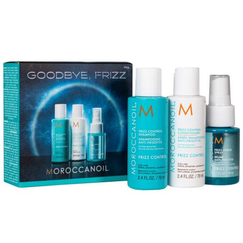 Морокканойл Набор для непослушных волос Goodbye Frizz (шампунь 70 мл+ кондиц 70 мл+ спрей-защита 50 мл) (Moroccanoil, Frizz Control)