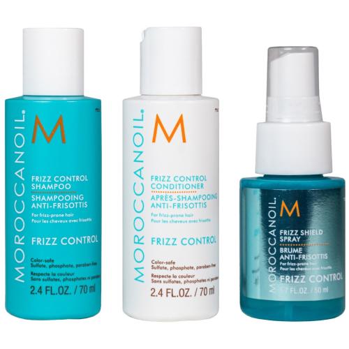 Морокканойл Набор для непослушных волос Goodbye Frizz (шампунь 70 мл+ кондиц 70 мл+ спрей-защита 50 мл) (Moroccanoil, Frizz Control), фото-3