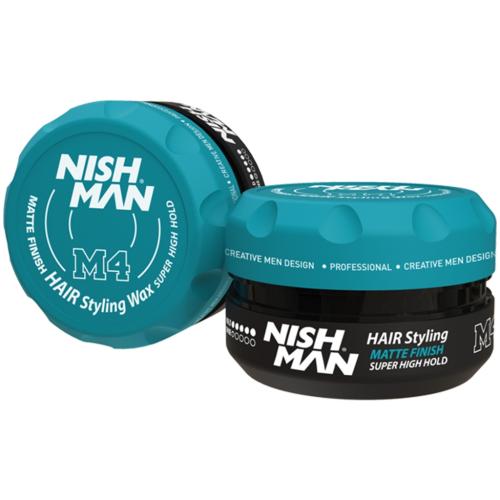 Нишмэн Матовая глина для волос ультра сильной фиксации M4 Super High Hold, 100 мл (Nishman, Hair, Styling)