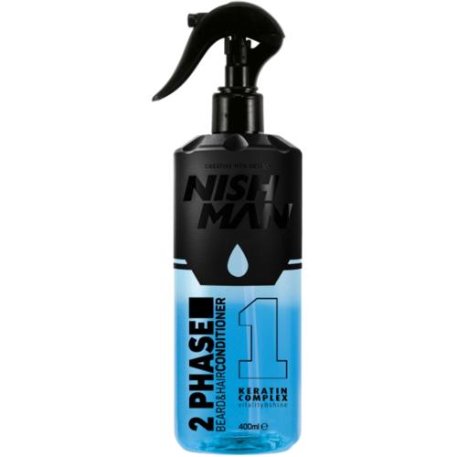 Нишмэн Двухфазный кондиционер для бороды и волос 1 Keratin Complex, 400 мл (Nishman, Hair, Care)