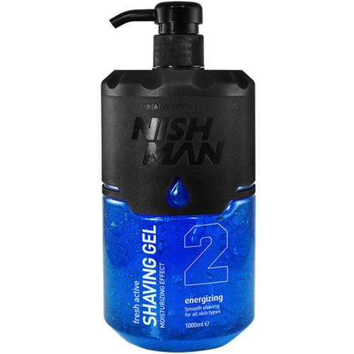 Нишмэн Увлажняющий гель для бритья 2 Energizing, 1000 мл (Nishman, Shaving)