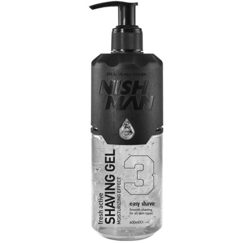 Нишмэн Увлажняющий гель для бритья 3 Easy Shave, 400 мл (Nishman, Shaving)