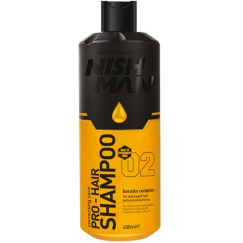 Нишмэн Профессиональный шампунь для волос 02 Keratin Complex, 400 мл (Nishman, Hair, Care)