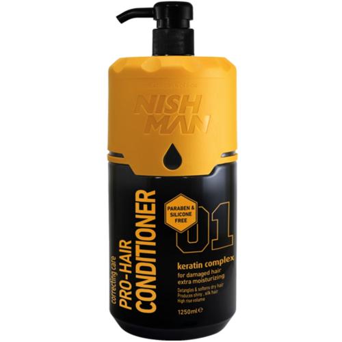 Нишмэн Профессиональный кондиционер для волос 01 Keratin Complex, 1250 мл              (Nishman, Hair, Care)