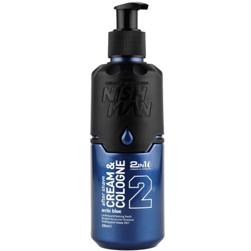 Нишмэн Крем-одеколон после бритья 2в1 Arctic Blue, 200 мл (Nishman, Shaving & Care)