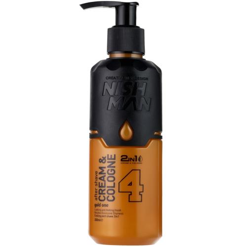 Нишмэн Крем-одеколон после бритья 2в1 Gold One, 200 мл (Nishman, Shaving & Care)
