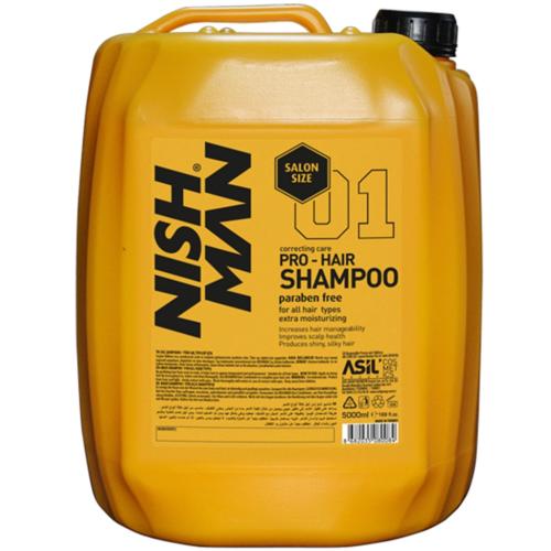 Нишмэн Увлажняющий шампунь для всех типов волос 01, 5000 мл (Nishman, Hair)