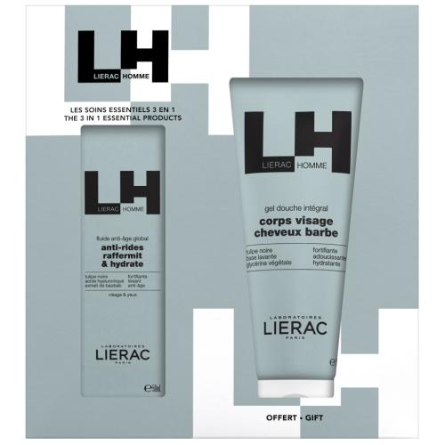Лиерак Подарочный набор (крем-флюид 50 мл + гель для душа 200 мл) (Lierac, Lierac Homme), фото-2