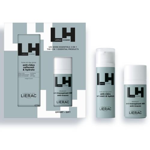 Лиерак Подарочный набор (крем-флюид 50 мл + дезодорант 50 мл) (Lierac, Lierac Homme)