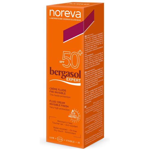 Норева Солнцезащитный легкий крем SPF50+, 30 мл (Noreva, Bergasol), фото-2