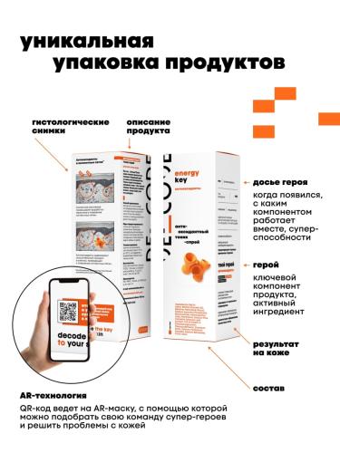 Де_Код Антиоксидантный тоник-спрей, 150 мл (De_Code, Energy Key), фото-9
