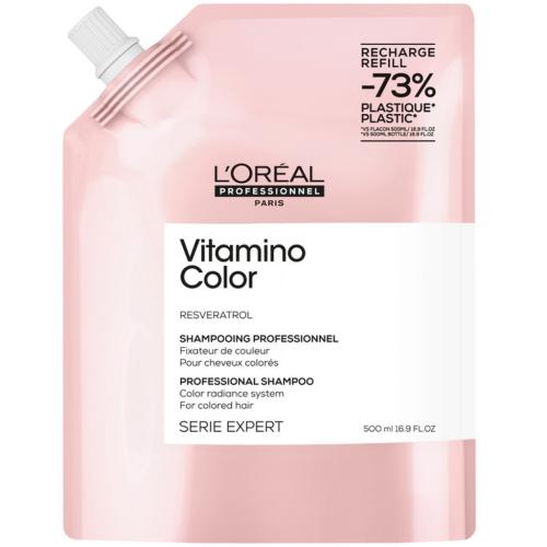 Лореаль Профессионель Шампунь для окрашенных волос, рефилл 500 мл (L'Oreal Professionnel, Уход за волосами, Vitamino Color)