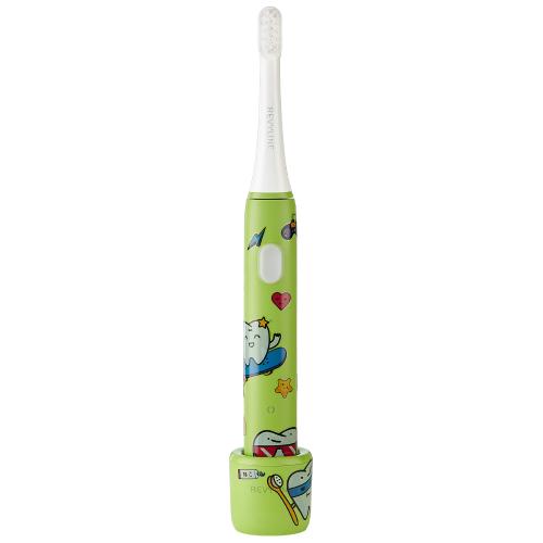 Ревилайн Электрическая звуковая зубная щётка RL 050 Kids 7+, зелёная (Revyline, Электрические зубные щетки), фото-5