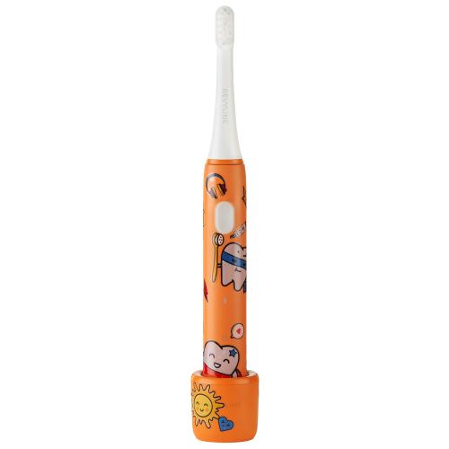 Ревилайн Электрическая звуковая зубная щётка RL 050 Kids 7+, оранжевая (Revyline, Электрические зубные щетки), фото-6
