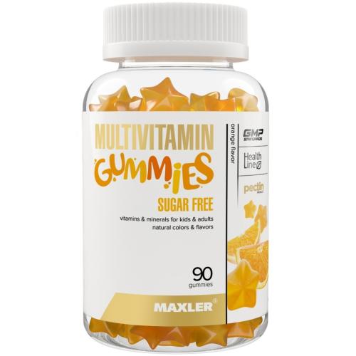 Макслер Комплекс Multivitamin Gummies Sugar Free со вкусом апельсина, 90 жевательных пастилок х 2000 мг (Maxler, Витамины и минералы)